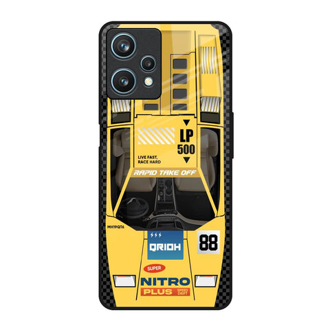 Yellow Racing Car Glossy Case for Realme 9 Pro 5G