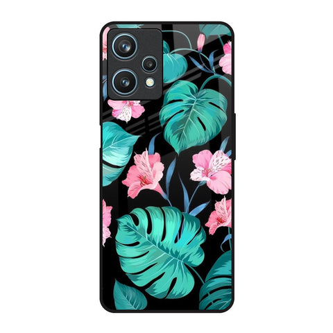 Tropical Leaves & Pink Flowers Glossy Case for Realme 9 Pro 5G
