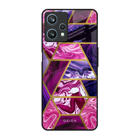 Electroplated Geometric Marble Glossy Case for Realme 9 Pro 5G