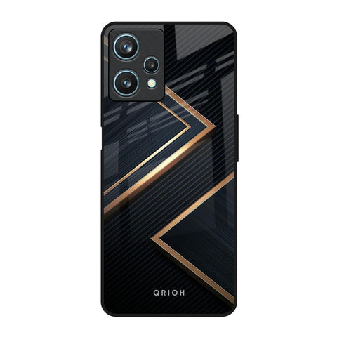 Sleek Golden & Navy Glossy Case for Realme 9 Pro 5G