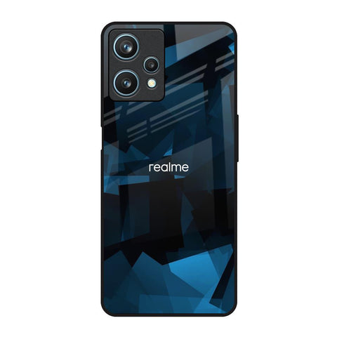 Polygonal Blue Box Glossy Case For Realme 9 Pro 5G