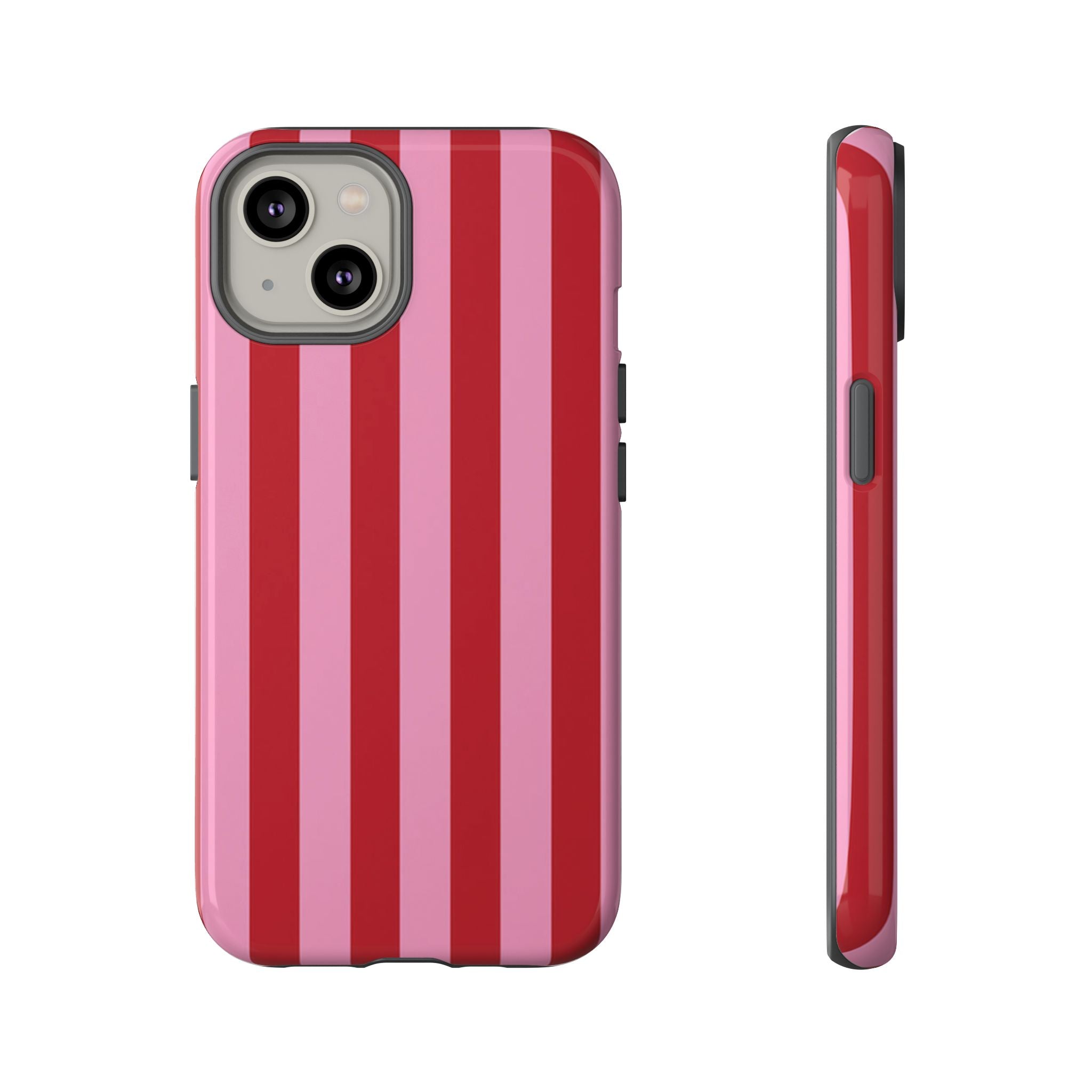Pink Stripes Tough Case  Available For All iPhone Models