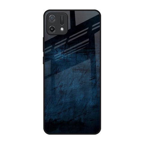 Dark Blue Grunge Glossy Case for Oppo A16K