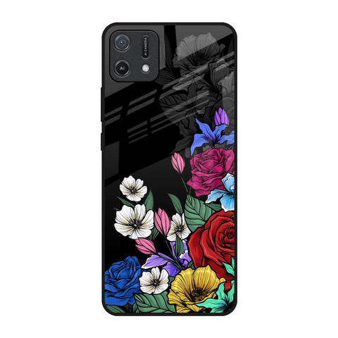 Rose Flower Bunch Art Glossy Case for Oppo A16K