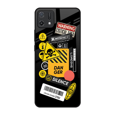Danger Signs Glossy Case for Oppo A16K