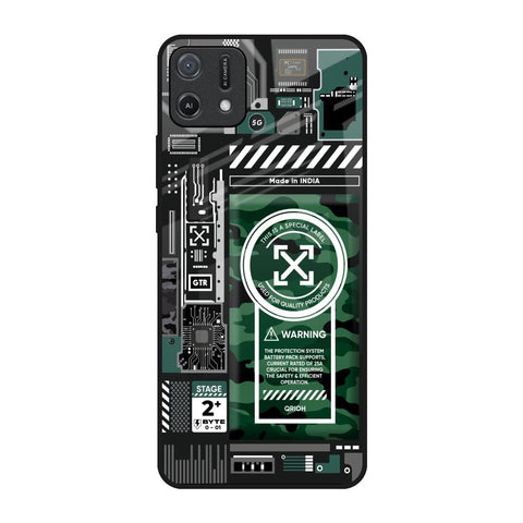 Green Camo Circuit Glossy Case for Oppo A16K