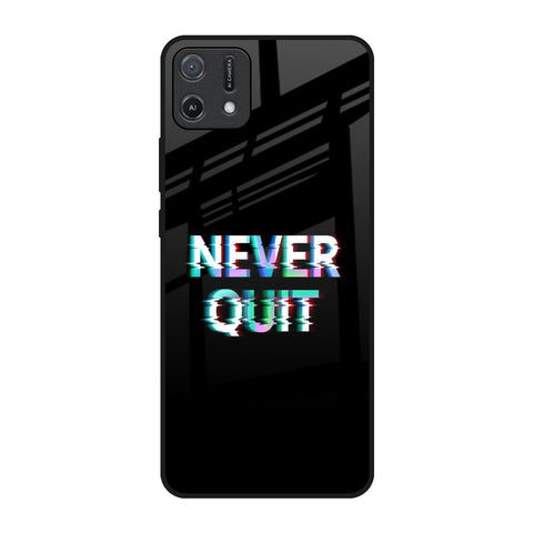 Never Quit Glossy Case For Oppo A16K