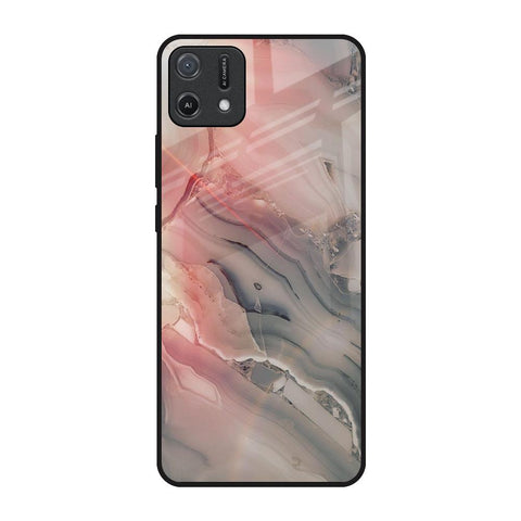 Pink And Grey Marble Glossy Case For Oppo A16K