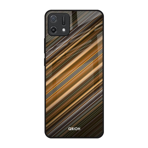 Diagonal Slash Pattern Glossy Case for Oppo A16K