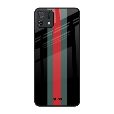 Vertical Stripes Glossy Case for Oppo A16K