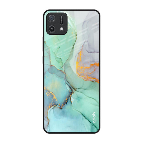 Green Marble Glossy Case for Oppo A16K