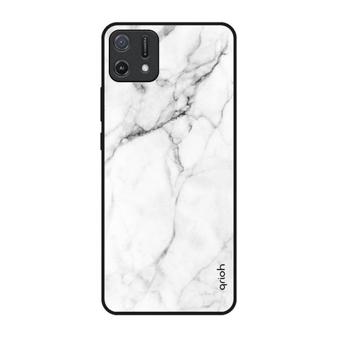 Modern White Marble Glossy Case for Oppo A16K