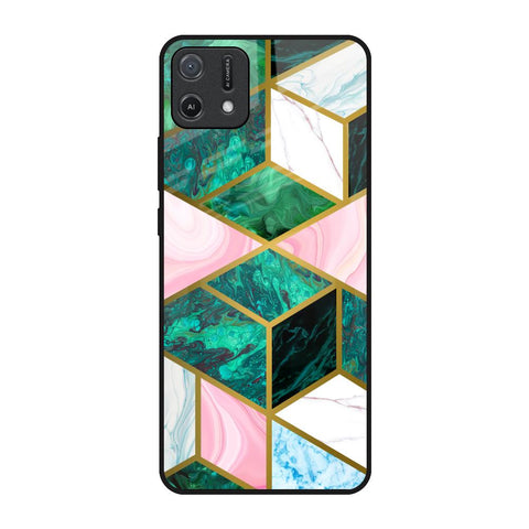 Seamless Green Marble Glossy Case for Oppo A16K