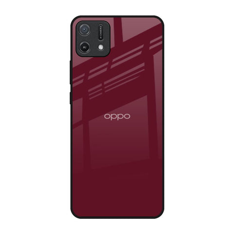 Classic Burgundy Glossy Case for Oppo A16K