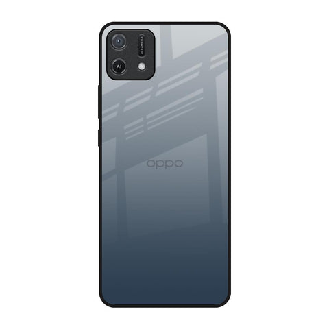 Smokey Grey Color Glossy Case For Oppo A16K