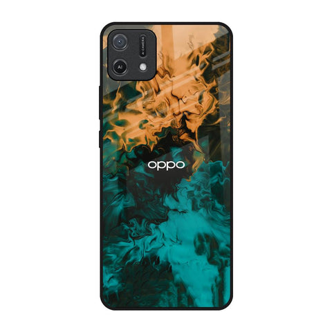 Watercolor Wave Glossy Case for Oppo A16K