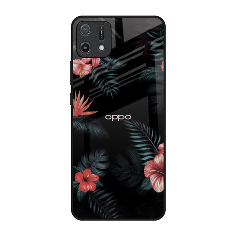 Tropical Art Flower Glossy Case for Oppo A16K