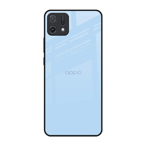 Pastel Sky Blue Glossy Case for Oppo A16K