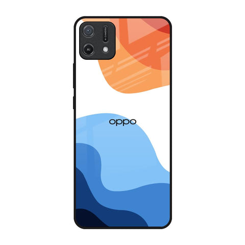 Wavy Color Pattern Glossy Case for Oppo A16K