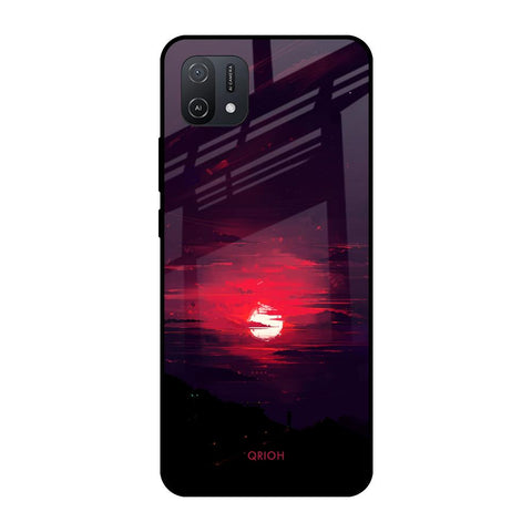 Morning Red Sky Glossy Case For Oppo A16K
