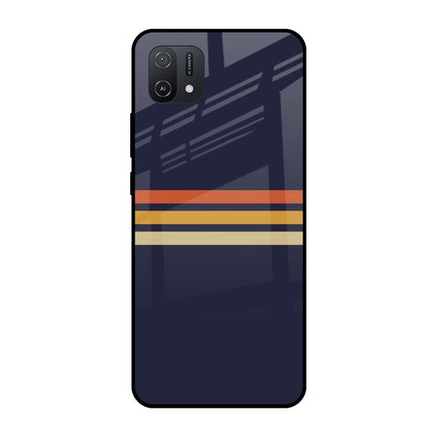 Tricolor Stripes Glossy Case For Oppo A16K