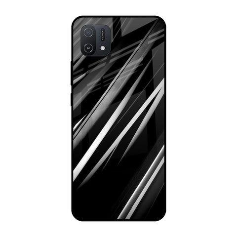 Black & Grey Gradient Glossy Case For Oppo A16K