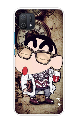 Nerdy Shinchan Soft Cover for Oppo A16K