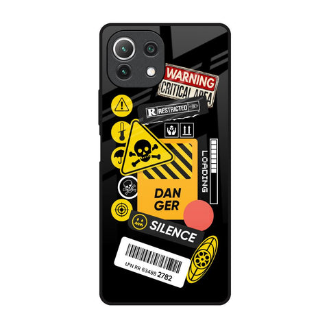 Danger Signs Glossy Case for Mi 11 Lite NE 5G