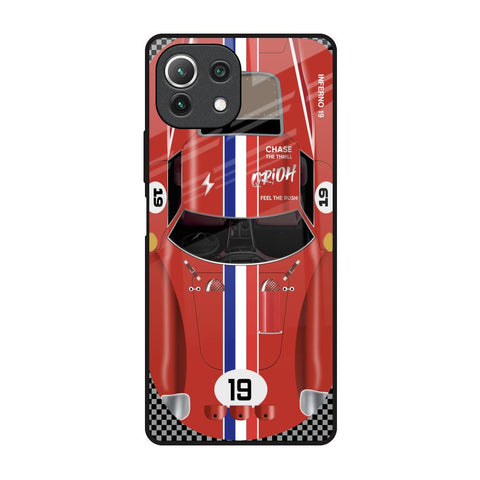 Racing Vintage Glossy Case for Mi 11 Lite NE 5G