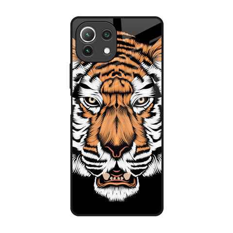 Angry Tiger Glossy Case For Mi 11 Lite NE 5G