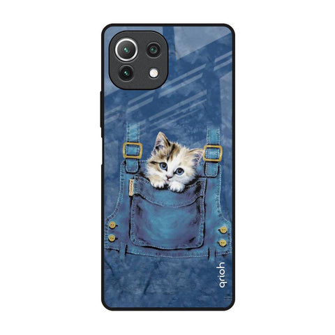 Kitty In Pocket Glossy Case For Mi 11 Lite NE 5G