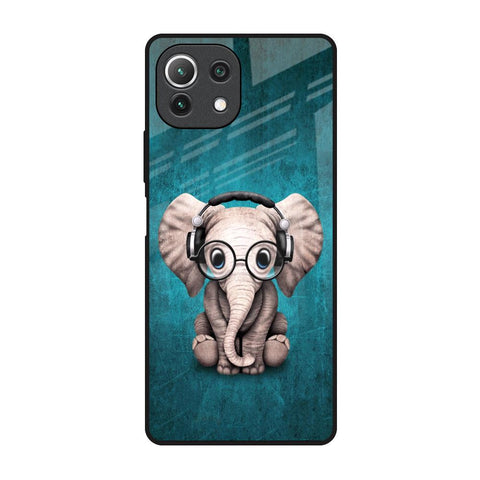 Adorable Baby Elephant Glossy Case For Mi 11 Lite NE 5G
