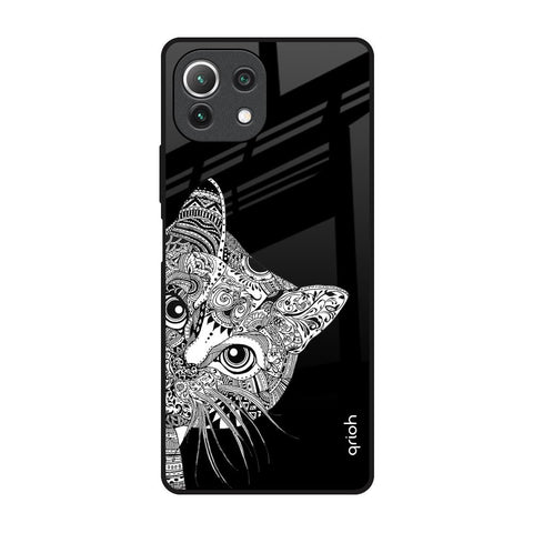 Kitten Mandala Glossy Case for Mi 11 Lite NE 5G