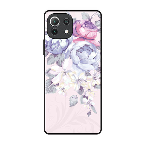 Elegant Floral Glossy Case for Mi 11 Lite NE 5G