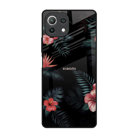 Tropical Art Flower Glossy Case for Mi 11 Lite NE 5G