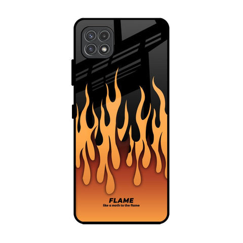 Fire Flame Glossy Case for Samsung Galaxy F42 5G