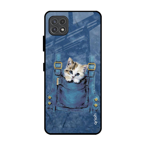 Kitty In Pocket Glossy Case For Samsung Galaxy F42 5G