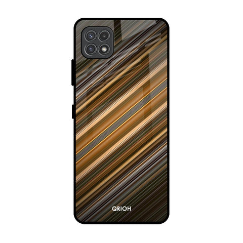 Diagonal Slash Pattern Glossy Case for Samsung Galaxy F42 5G
