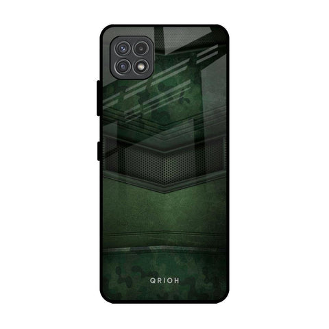 Green Leather Glossy Case for Samsung Galaxy F42 5G