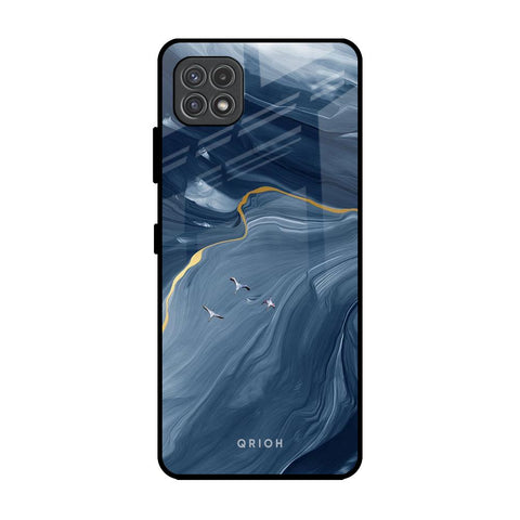 Deep Ocean Marble Glossy Case for Samsung Galaxy F42 5G