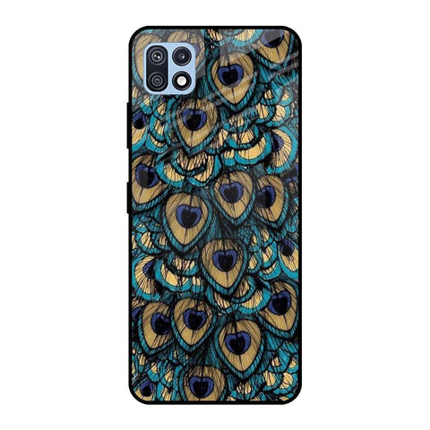 Peacock Feathers Glossy case for Samsung Galaxy F42 5G