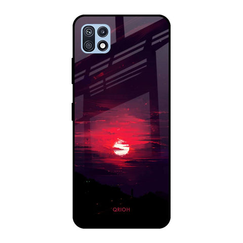 Morning Red Sky Glossy Case For Samsung Galaxy F42 5G