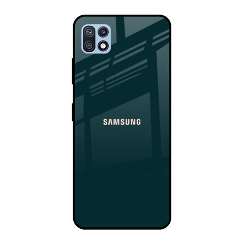 Hunter Green Glossy Case For Samsung Galaxy F42 5G