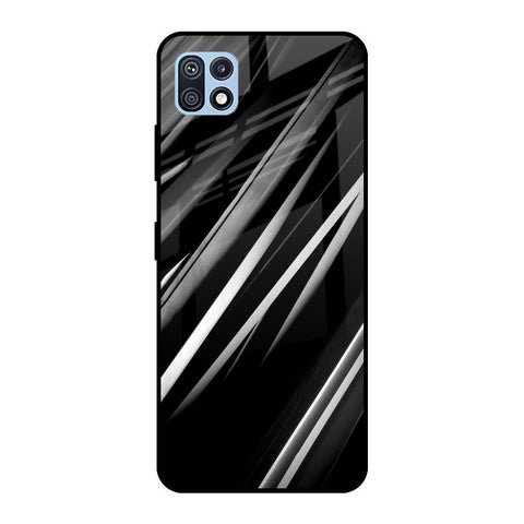 Black & Grey Gradient Glossy Case For Samsung Galaxy F42 5G