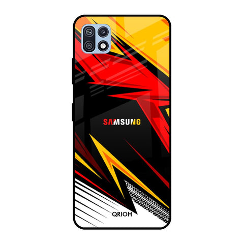 Race Jersey Pattern Glossy Case For Samsung Galaxy F42 5G