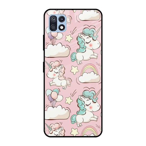 Balloon Unicorn Glossy case for Samsung Galaxy F42 5G