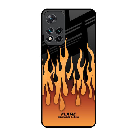 Fire Flame Glossy Case for Mi 11i HyperCharge