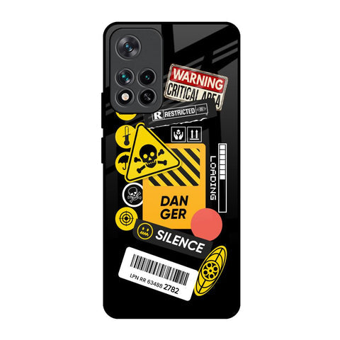 Danger Signs Glossy Case for Mi 11i HyperCharge