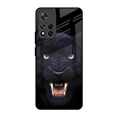 Angry Black Leopard Glossy Case for Mi 11i HyperCharge
