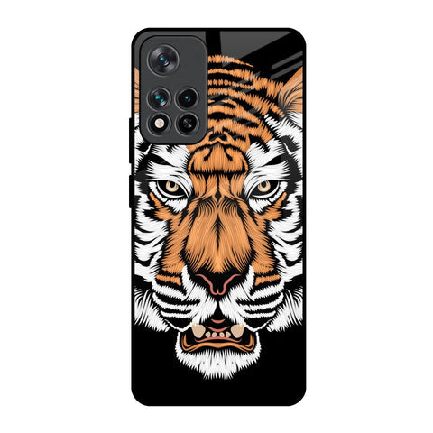 Angry Tiger Glossy Case For Mi 11i HyperCharge